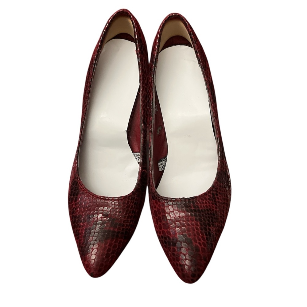 Mossimo Supply Co Red Snakeskin Heels